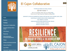 Tablet Screenshot of elcajoncollaborative.org